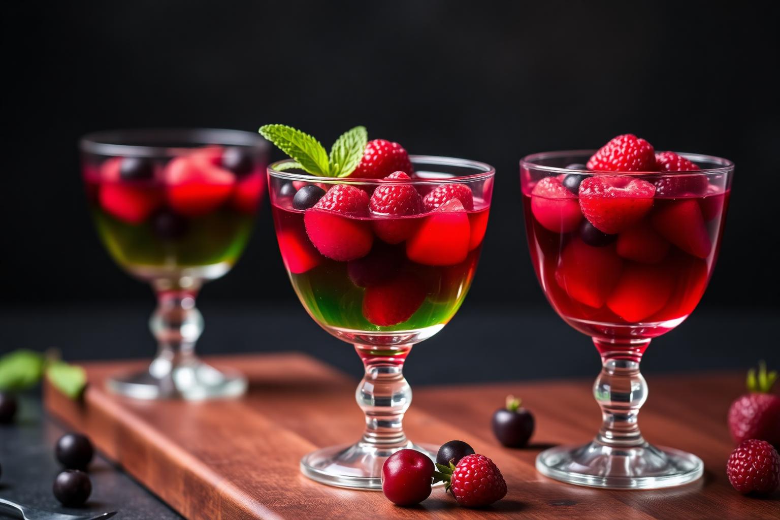 Vibrant jelly creations